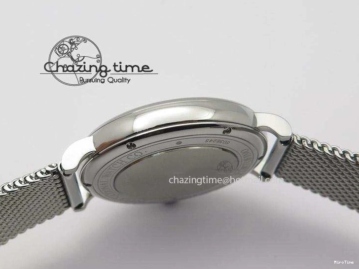 MIROTIME 0116 Portofino SCHAFFHAUSEN SS MKF 1:1 Best Edition White Dial On Mesh Bracelet A TravelReady 7341